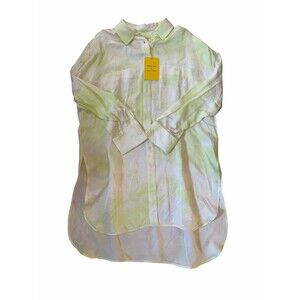 Everlane x Marques’ Almeida Satin Tie-Dye Shirt Size L